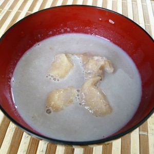 お餅が無くても小麦粉だんごで簡単おしるこ